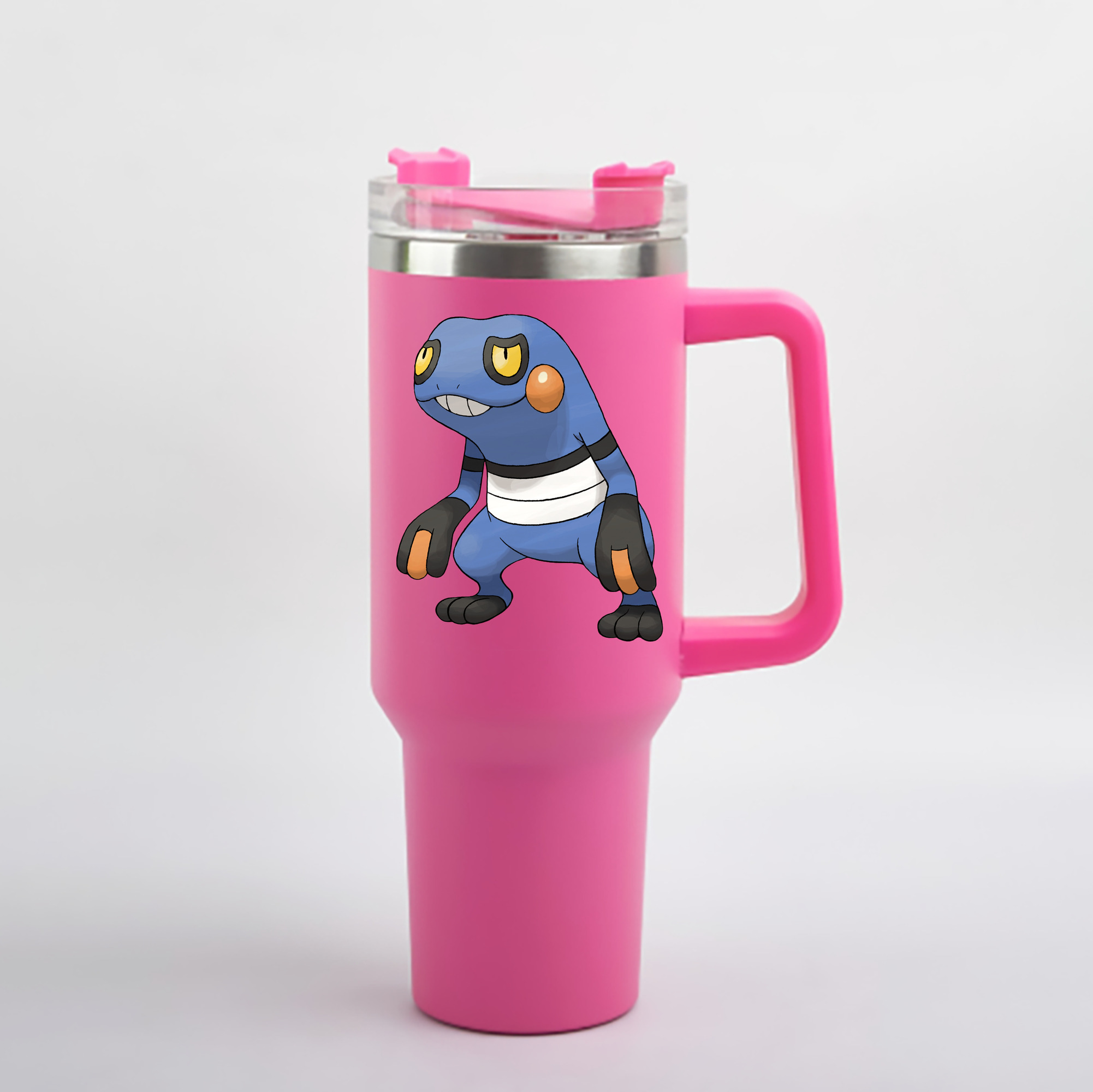 （画像用） ポケットモンスター Pokémon 1200mL車用タンブラー - クリスタルステッカー（プラスチックストロー付き）